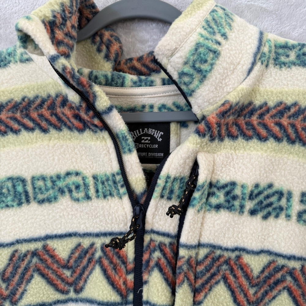 Billabong Adventure Division Recycler Fleece Quarter Zip Pullover Aztec XL